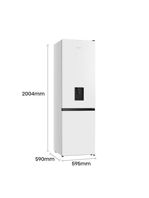 Hisense RB435N4WWE 60cm Wide, Total No Frost, Freestanding Fridge Freezer - White - Image 6